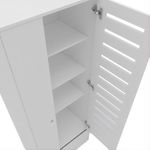 Mueble para Lavandería Multiusos de 2 Puertas y 1 Gaveta Color Blanco