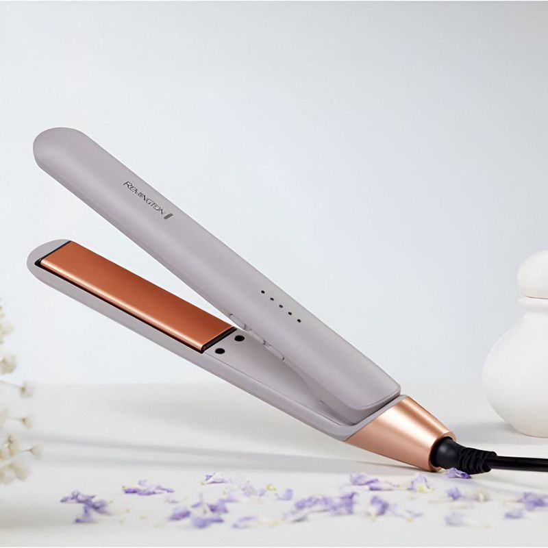 Plancha Alisadora de Cabello Collagen & Biotin Therapy con Cerámica Avanzada Color Rosa
