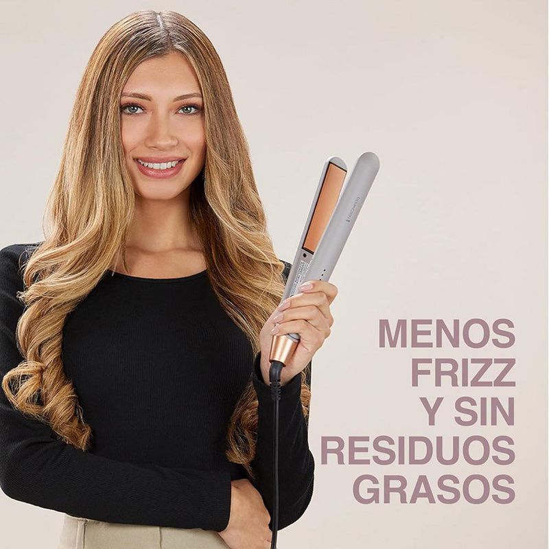 Plancha Alisadora de Cabello Collagen & Biotin Therapy con Cerámica Avanzada Color Rosa
