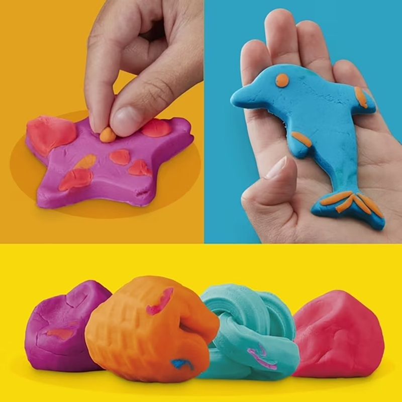Set Play-Doh Imagina y Crea con 18 Plastilinas de Colores Surtidos