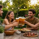 Set de 4 Vasos Pilsner de Vidrio Transparente 18.2 oz para Cerveza