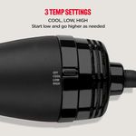Cepillo Secador de Cabello One-Step 2.4 Plg con Tecnología Iónica y Accesorios Negro