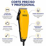 Kit de Cortadora de Cabello Home Pro 22 Piezas con Cuchilla de Precisión Amarillo