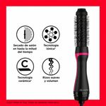 Cepillo Secador de Cabello Root Booster 38 mm con Tecnología Iónica Negro y Rosado