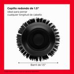 Cepillo Secador de Cabello Root Booster 38 mm con Tecnología Iónica Negro y Rosado