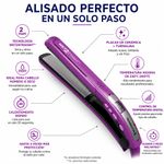 Plancha Alisadora de Cabello Wet2Straight con Cerámica y Turmalina Color Morado