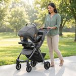 Travel System Mini Bravo Sport con Portabebés KeyFit 30 Color Gris