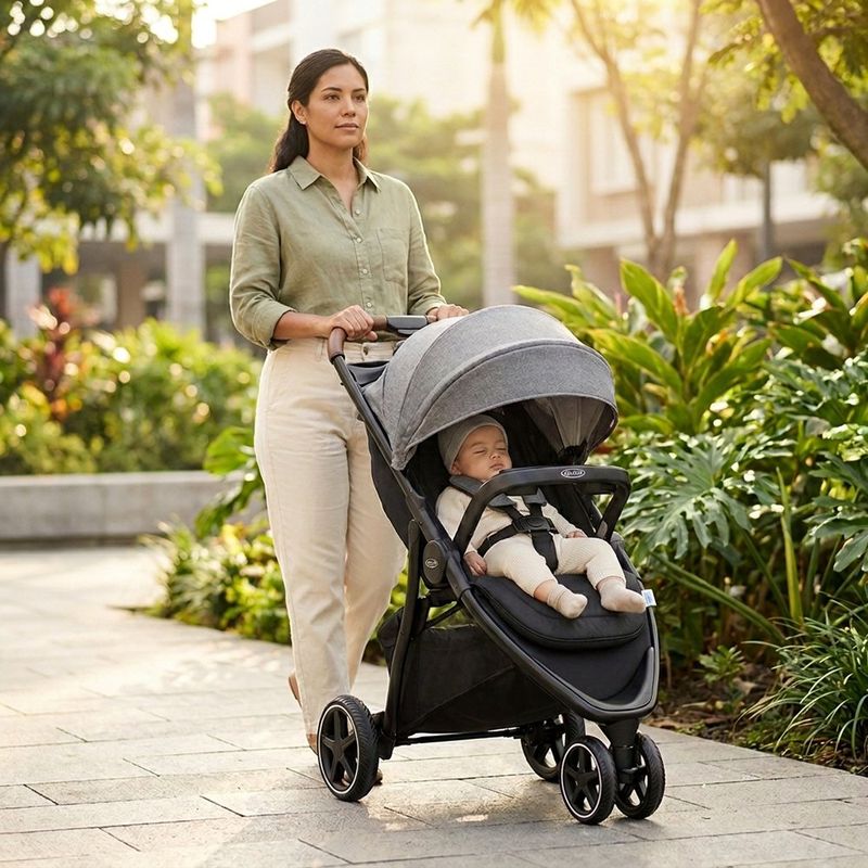 Travel System Outpace LX con Portabebés SnugRide Lite Color Negro y Gris