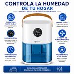 Deshumidificador Steren para Espacios Medianos Capacidad de 1.9 L