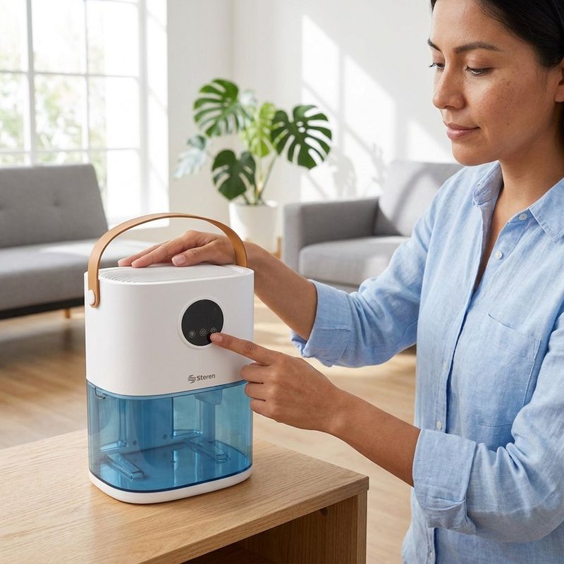 Deshumidificador Steren para Espacios Medianos Capacidad de 1.9 L