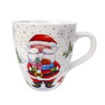 Taza Navideña de Porcelana con Caja de Regalo Santa Claus 24 oz