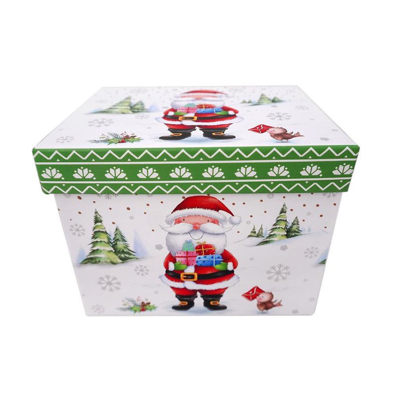 Taza Navideña de Porcelana con Caja de Regalo Santa Claus 24 oz