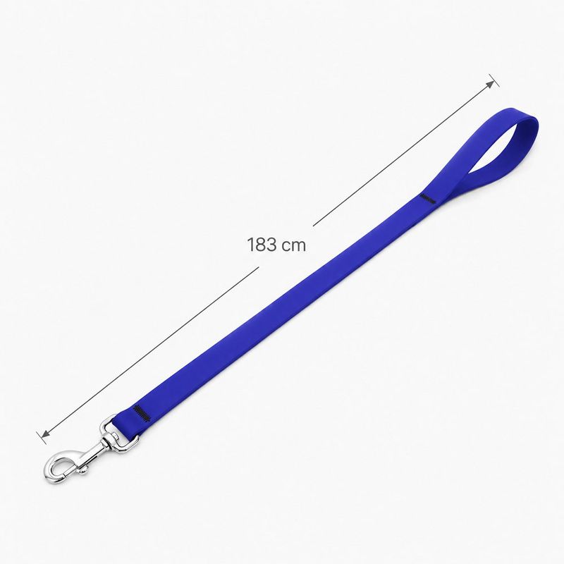 Correa para Perro de Biothane Impermeable de 6 Pies x 3/4 Plg Color Azul