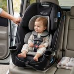 Silla de Carro 3 en 1 SlimFit con Portavasos Giratorios Color Negro