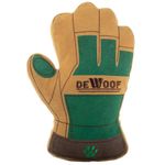 Peluche para Perro Diseño Guante Jardinero con Sonido Color Café