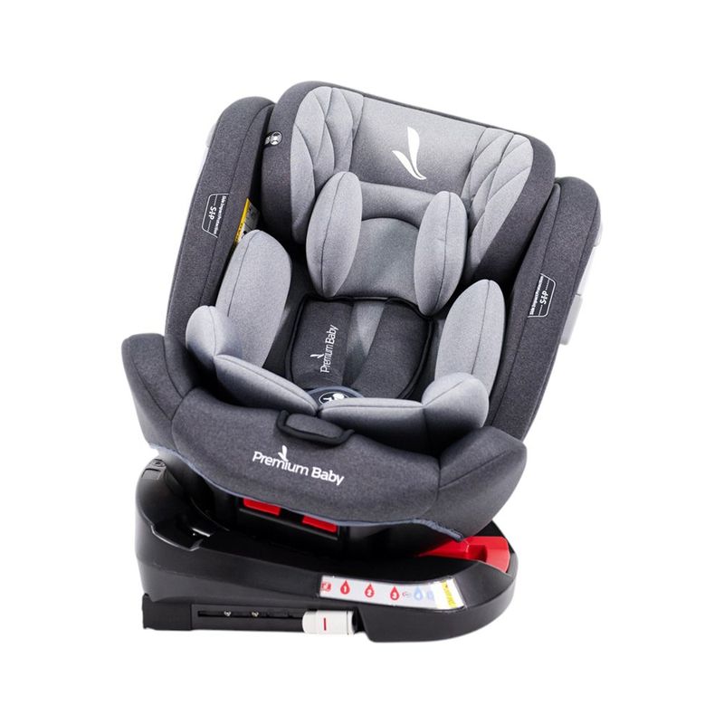Silla de Carro Twist 2.0 Gris Giratoria 360° con Isofix y Arnés 5 Puntos Gris