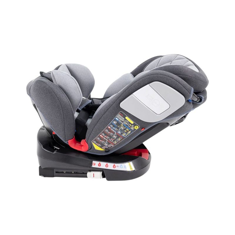 Silla de Carro Twist 2.0 Gris Giratoria 360° con Isofix y Arnés 5 Puntos Gris