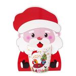 Taza Navideña de Cerámica con Lentes Decorativos Santa Claus 12 oz