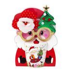 Taza Navideña de Cerámica con Lentes Decorativos Santa Claus 12 oz