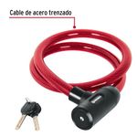 Candado Cable con Llave 20 mm x 1.20 Metros