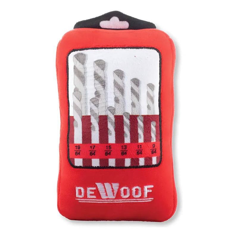 Peluche para Perro Diseño Estuche de Brocas con Sonido Color Rojo