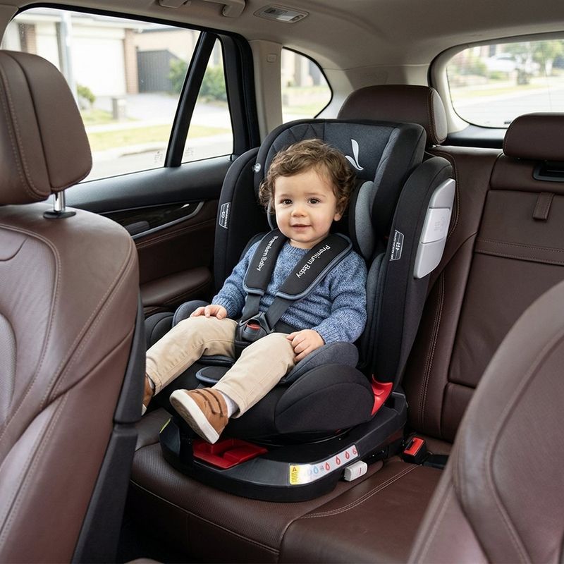 Silla de Carro Twist 2.0 Negro Giratoria 360° con Isofix y Arnés 5 Puntos Negro