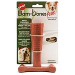 Juguete Mordedor Tipo Hueso T-Bone para Perro con Fibra de Bambú y Nailon 6 Plg