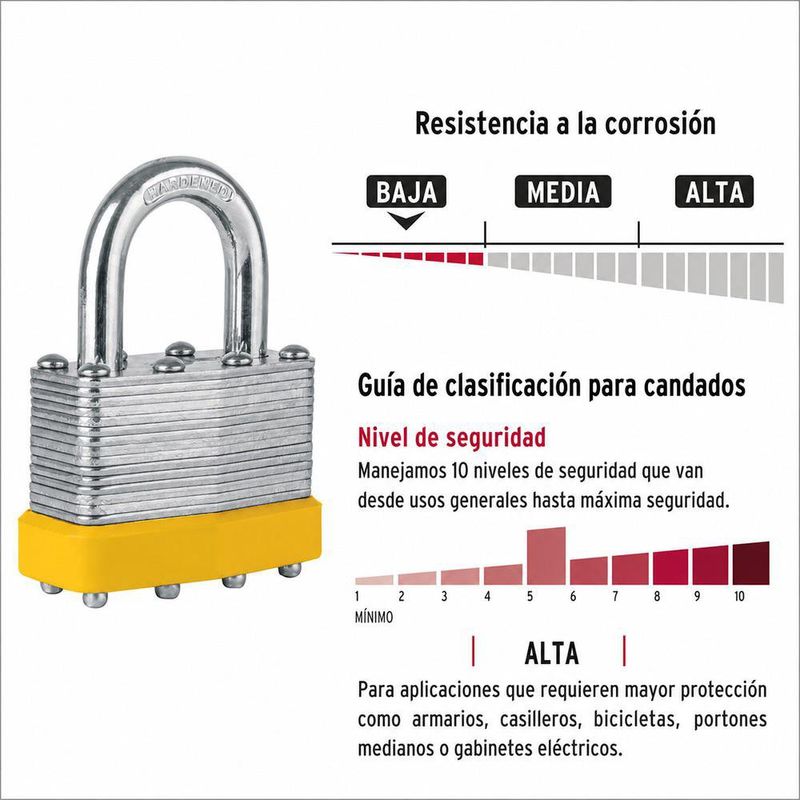 Candado de Acero Laminado 45 mm