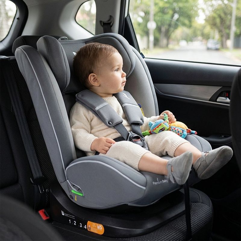 Silla de Carro Orbit Gris Multietapa 0 a 3 con Protección Lateral Gris
