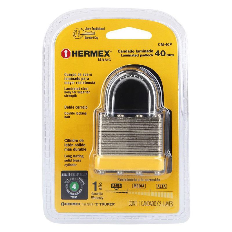 Candado Acero Laminado de 40 mm