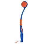 Lanzador de Pelota Plegable para Perro Tamaño Mini Azul y Naranja