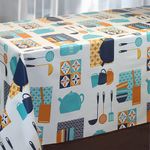 Mantel Impermeable Estampado Utensilios de Cocina 140 x 100 cm