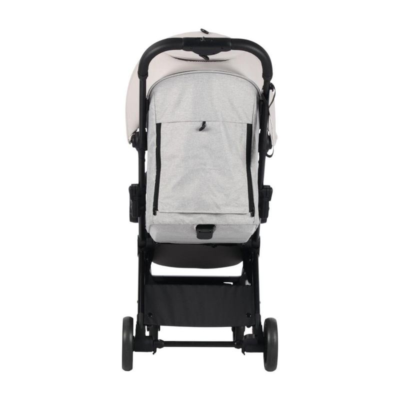 Carruaje de Paseo Compacto con Arnés 5 Puntos de 42 x 67 x 104 cm Gris