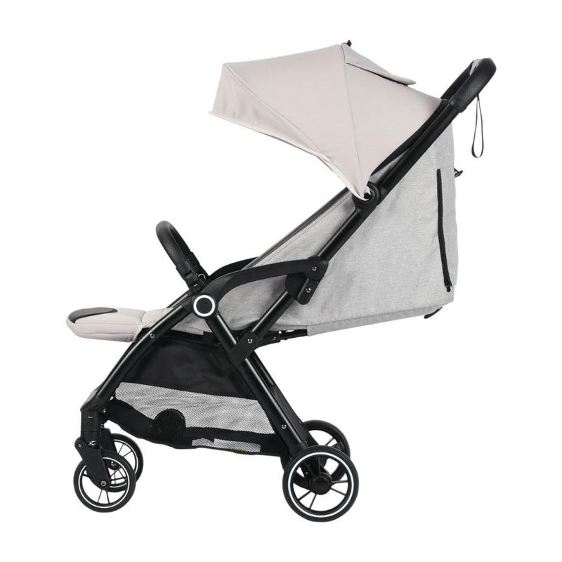 Carruaje de Paseo Compacto con Arnés 5 Puntos de 42 x 67 x 104 cm Gris
