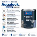 Sellador de Goteras Aqualock de 1/4 Gal Color Gris