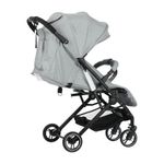 Carruaje de Paseo Reclinable con Capota y Canasta de 41 x 62 x 96 cm Gris