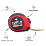 Peluche para Perro Diseño Cinta Métrica con Sonido Color Rojo