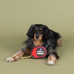 Peluche para Perro Diseño Cinta Métrica con Sonido Color Rojo