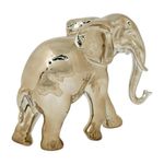 Figura Decorativa 26 x 11.3 x 21.2 cm Elefante Color Dorado