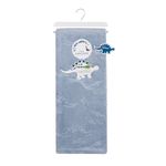 Frazada Infantil con Diseño de Dinosaurios en Relieve de 101 X 127 cm Color Azul