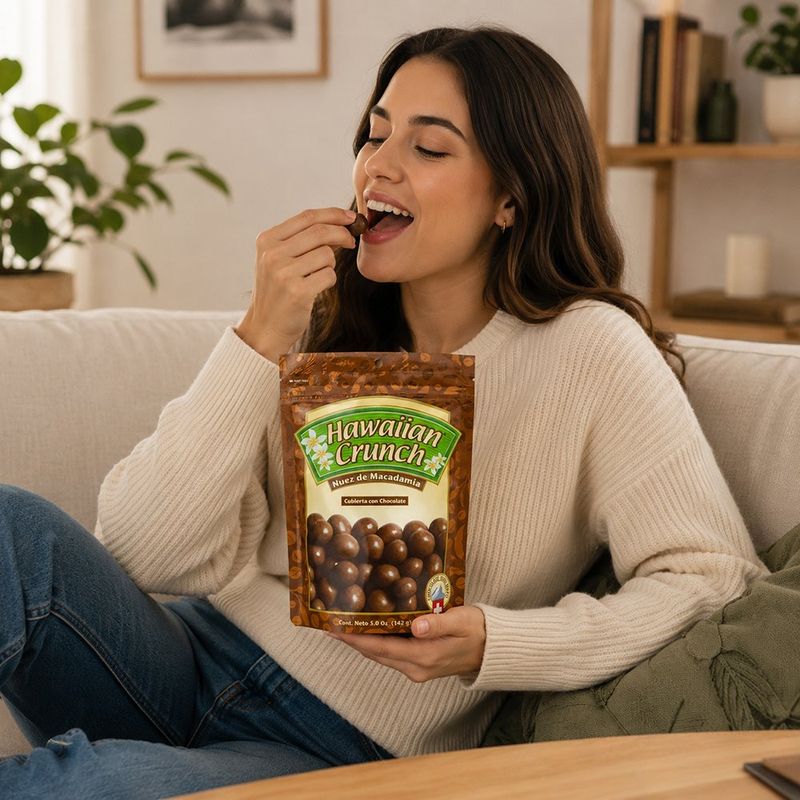 Nuez de Macadamia Cubierta con Chocolate Hawaiian Crunch 142 g