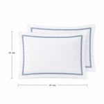Funda para Cojín Regency Blanca de 31 x 41 Cm