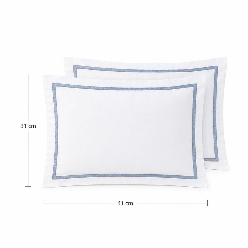 Funda para Cojín Regency Blanca de 31 x 41 Cm