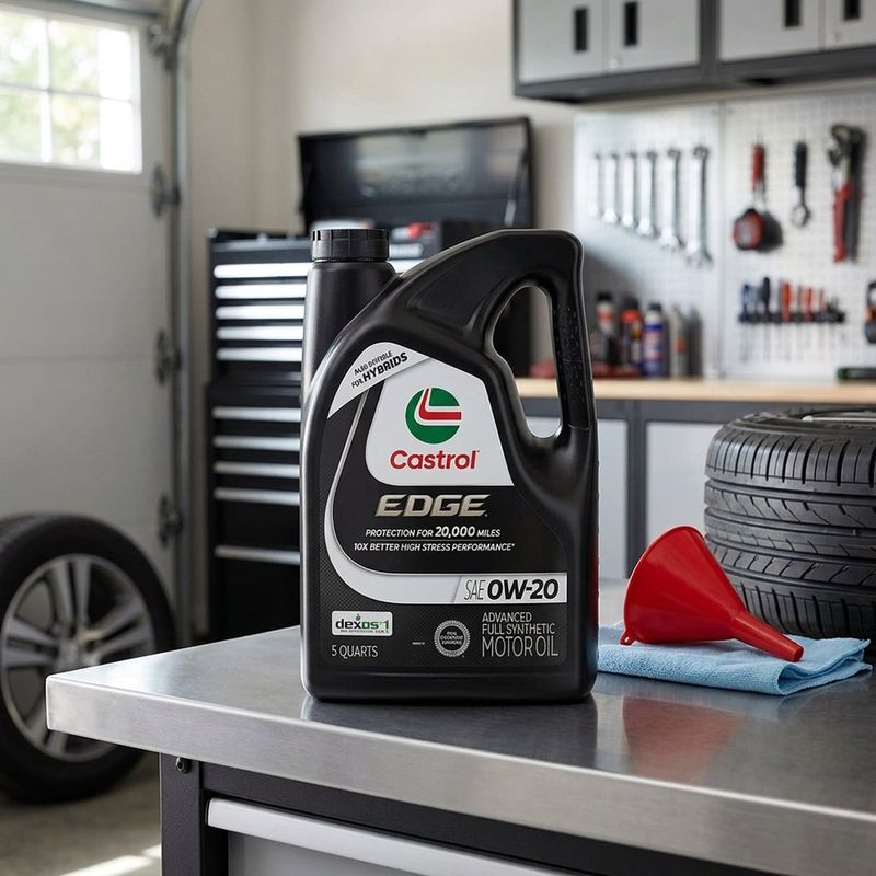 Aceite de Motor Edge Full Sintético SAE 0W-20 de 4.73 Litros para Auto