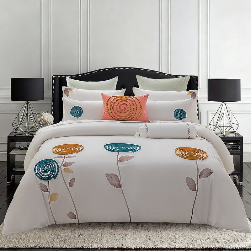 Vuelo de Cama King 100% Algodón 200 Hilos para Colchón Diseño Spira