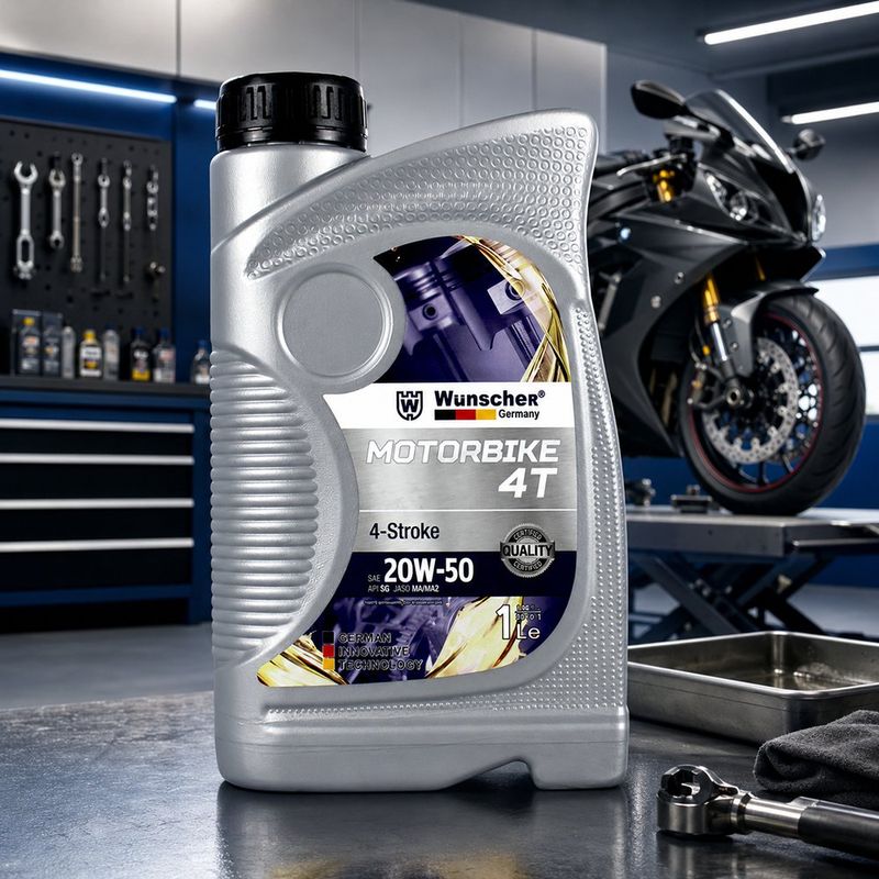 Aceite para Moto Mineral 4T 20W-50 de 1 Litro