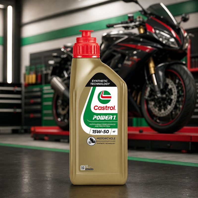 Aceite para Moto Sintético 4T 15W-50 Power 1 de 1 Litro