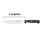 Cuchillo Ultracorte de 6 Plg con Hoja de Acero Inoxidable y Mango Color Negro