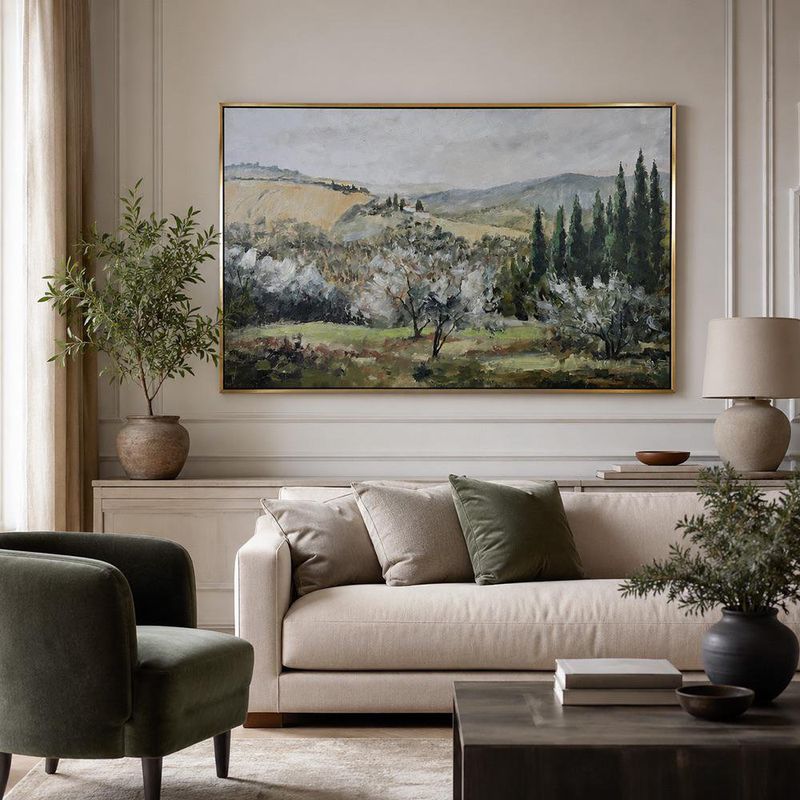 Cuadro Decorativo en Canvas de 4.3 x 82.6 x 122.6 cm Diseño Paisaje Montañoso