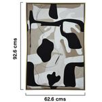 Cuadro Decorativo en Canvas de 4.3 x 62.6 x 92.6 cm Diseño Abstracto Color Negro y Beige